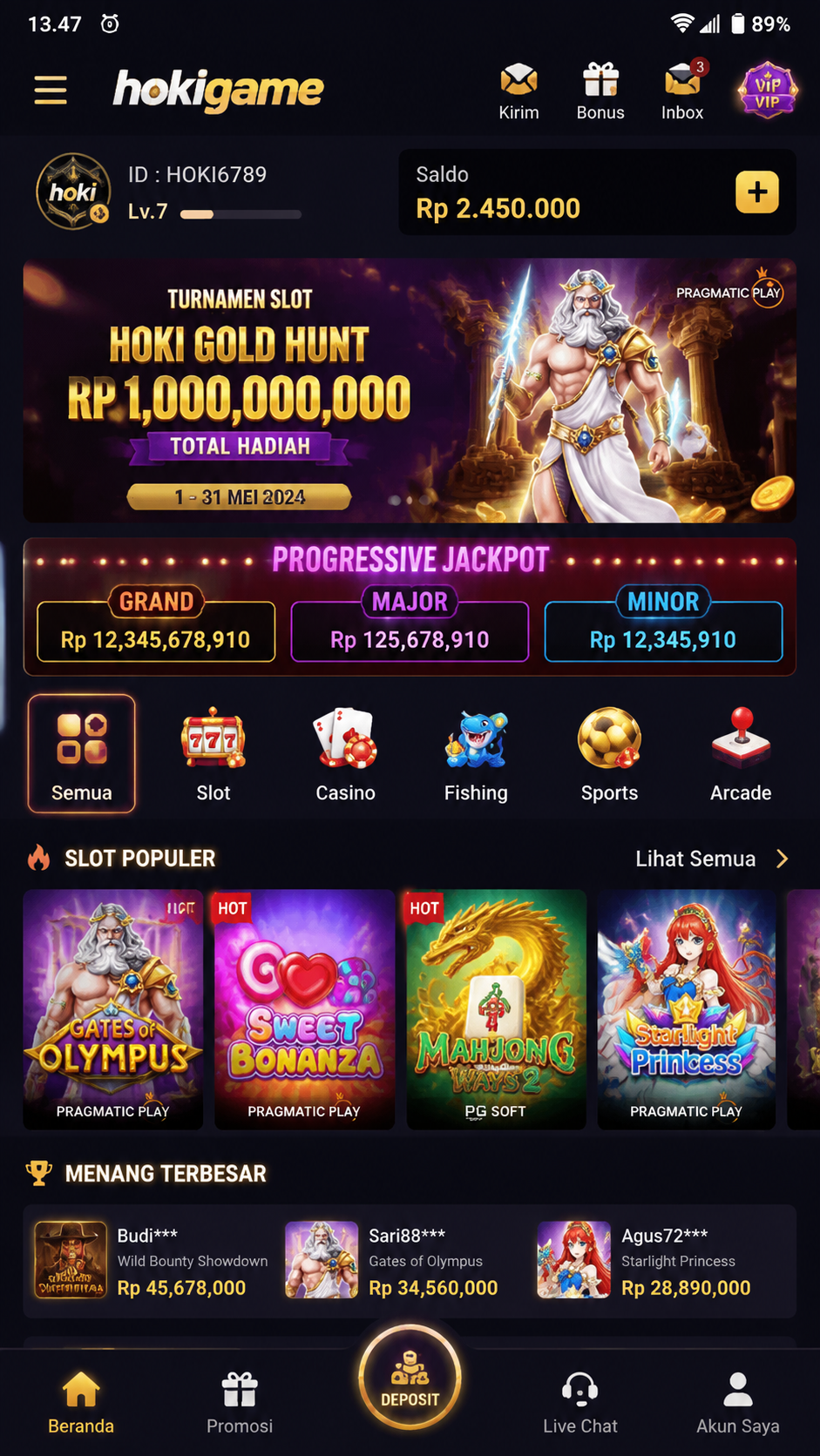 Screenshot 1 hokigame